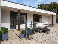 The Tugendhat House - completed in 1930  Upper level patio